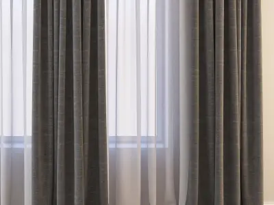 Set 22 Curtains 3D model
