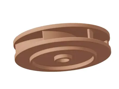 Plastic Premium Enclosed Impeller Toy 3D model