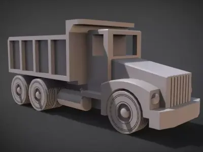 Construction Grade Toy Dump Truck 3D print model