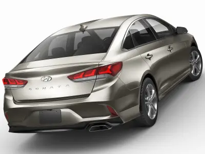 Hyundai Sonata 2018 3D model