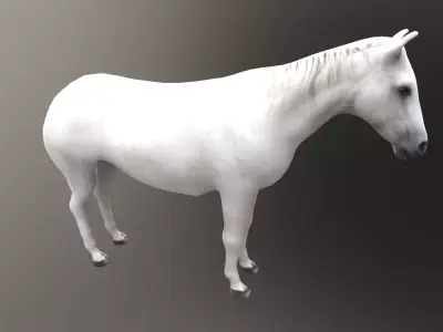 horse lowpoly 3D model