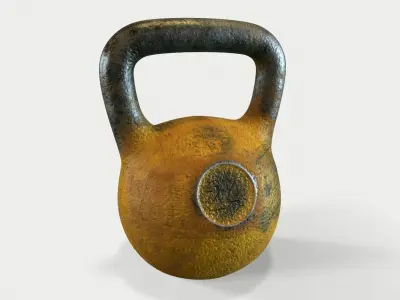 Metal Kettlebell 3D model