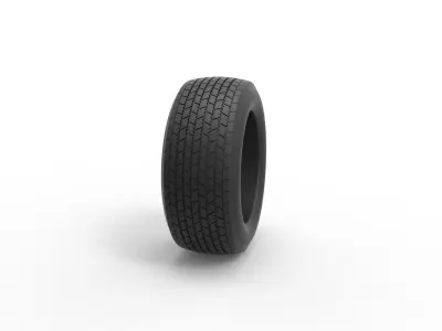 Tire of Dirt Modified stock car V1 Scale 1 to 25 3D print model