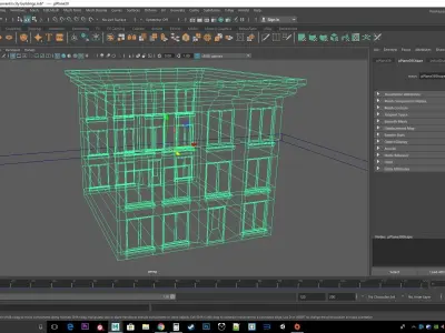 building model 1 Low-poly 3D model
