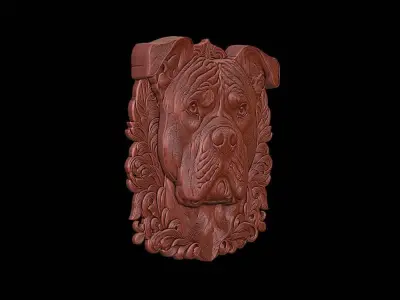 3d printable Dog ornament 3D print model