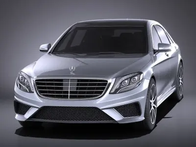 Mercedes-Benz S-Class S63 AMG 2016 VRAY 3D model