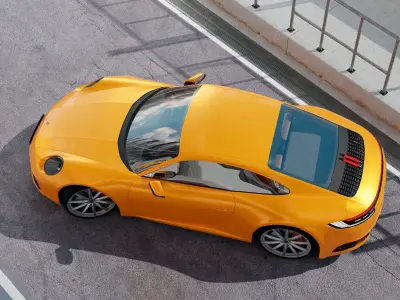 Porshe 911 carrera s coupe 2019 MODEL Low-poly 3D model