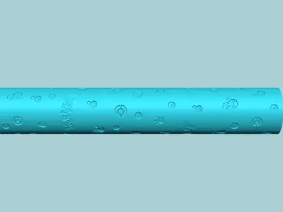 Texture Roll 63 Pokemon Negative - Fondant Decoration Maker 3D print model