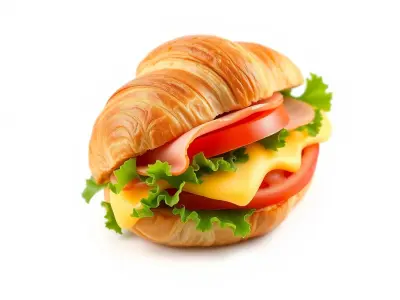Croissant Sandwich D Model Pack Low-poly 3D model