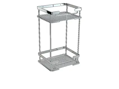 Hotel Square Rustproof Double 3D model