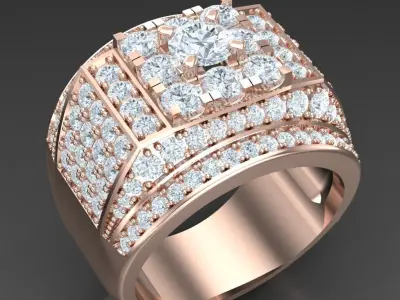 Luxury Men Rings Designs 6MR043 3D print model