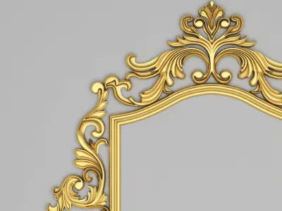 Classic Frame Mirror 007 3D model