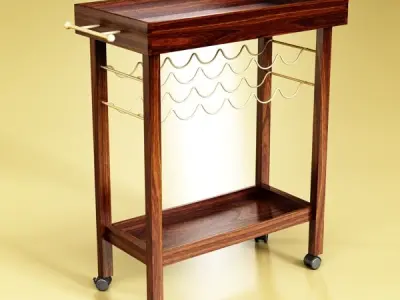 Wine Table Rack 1 3D model