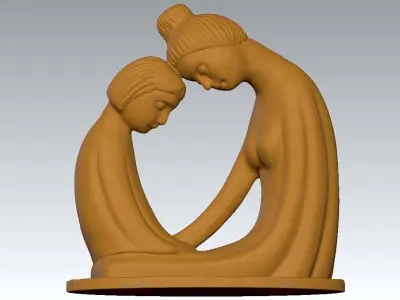 Mother-Daughter- Decor - 3D print 3D print model