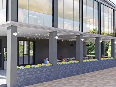 Restaurant 3D model purchase