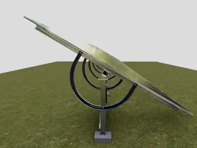 Manual Tracker Solar Energy Structure Type-4 3D model