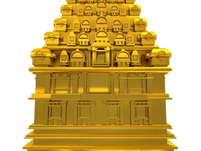3D Temple 3D model