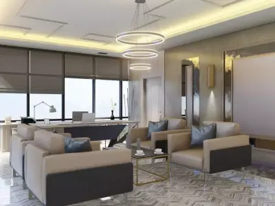 Modern Office Interior 3D 3D model