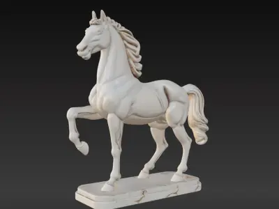 Elegant Horse Figurine Series 2 3D print model