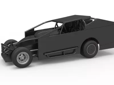 Northeast Dirt Modified stock car Scale 1 to 25 3D print model