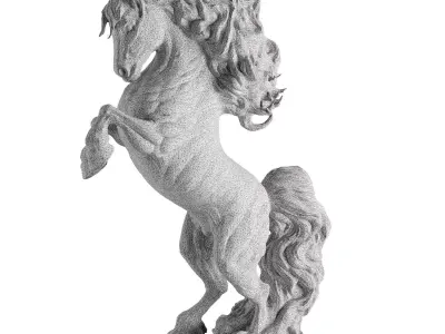 horse statue 203 3D model