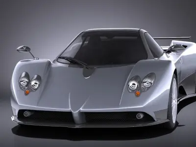 Pagani Zonda F 2010 VRAY 3D model