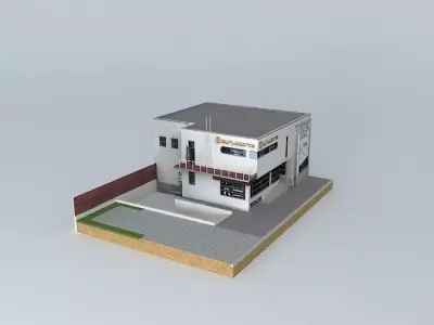 Riga Čaka iela 149 shop Burusports sports and tourism goods Free 3D model