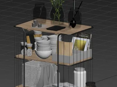 Kitchen Trolley 3D model