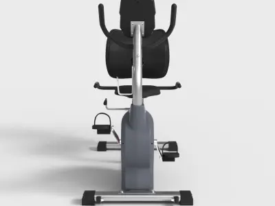 EXERCISE RECUMBENT BIKE Low-poly 3D model