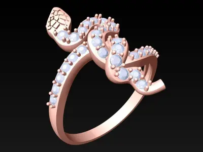 Snake Ring - N2171 3D print model