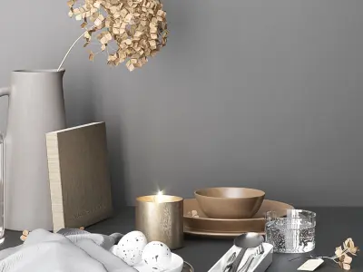 Minimalist tableware 3D model