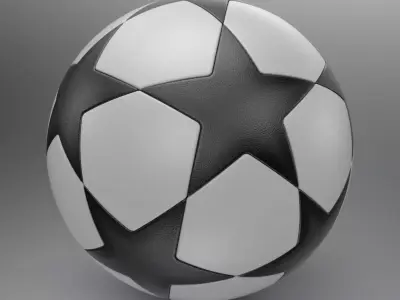 Champions League Soccer Ball 3D model