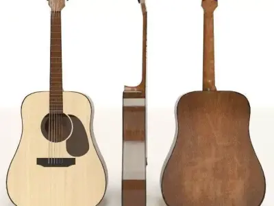 Acustic Guitar 3D model