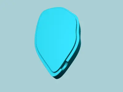 Tulip Flower Petal 03 - Moulding Artificial Craft 3D print model