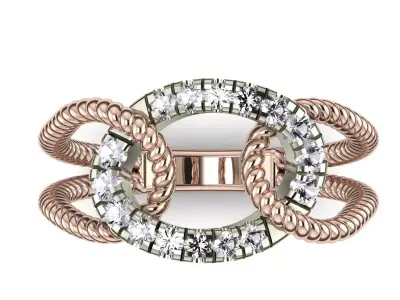 Cocktail ring 3D print model