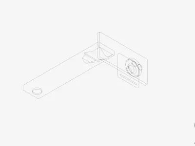 Wall Mixer Set - Luxury - Style Low-poly 3D model