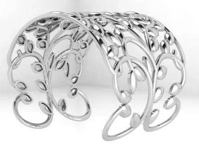 Leaf Bracelet 4545 3D print model