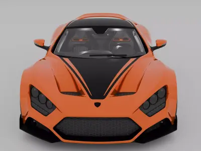 Zenvo TS1 GT 3D model