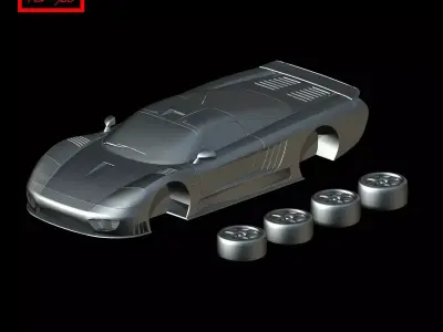 Saleen S7 Twin Turbo 2005 3D print model