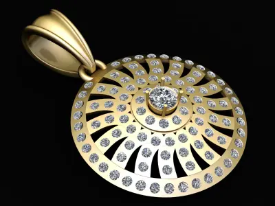 LUXURY WOMEN PENDENT 3D PRINTABLE MODEL 3D print model