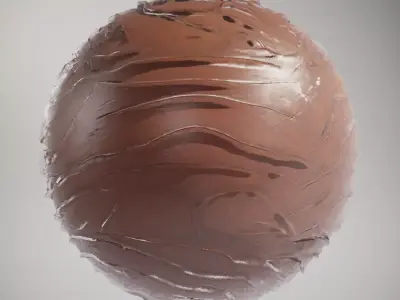 Leather Chocolate Wave HQ PBR Textures Set Texture