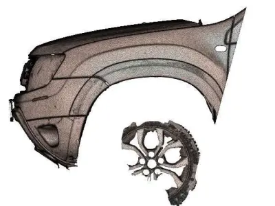 3D Scanned Front Dacia Duster 2015 Scale 1 to 1 3D model