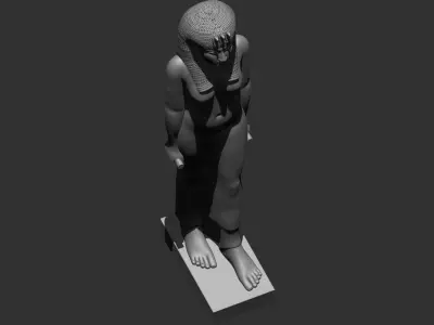 Egyptian Queen Cleopatra statue 3D print model 3D print model