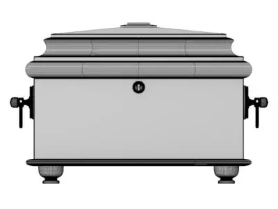 Decorative Wooden Box 3D model