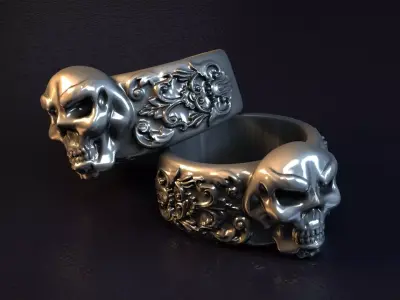 fashion ring A006 3D print model