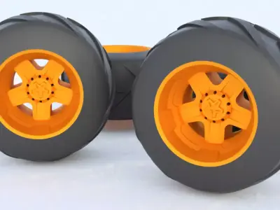 Monster wheel 1 3D model