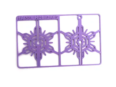 Snow Stocking Sprue 3D Printable Royalty Free Holiday Ornament 3D print model