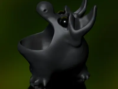 Bluffy -   STL Modell High-Polygon 3D print model