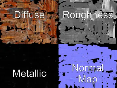 Realistic Snake Model Pack with Detailed Texturing Low-poly 3D model