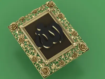 Allah Pandent 3D print model